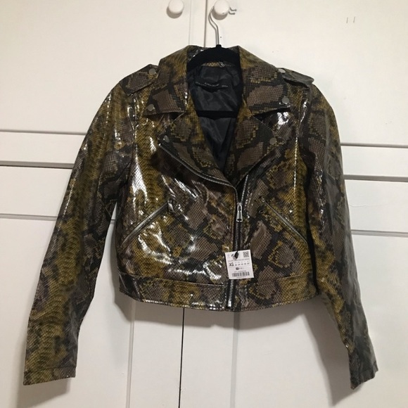 New Zara Snakeskin Jacket - Picture 6 of 7